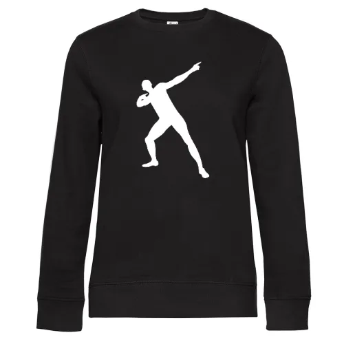 Usain Bolt Pose Frauen Sweat
