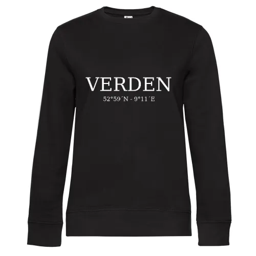Verden Koordinaten Sweat Frauen Queen Crew Neck