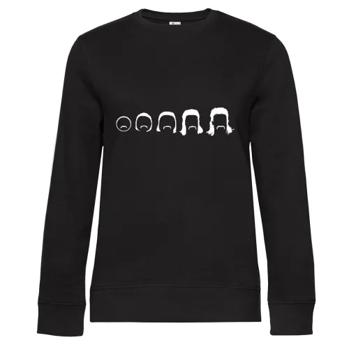 Vokuhila Evolution Sweat Frauen Queen Crew Neck