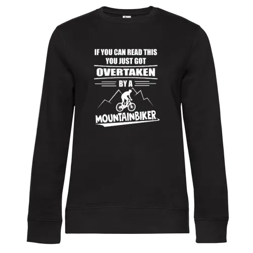 Von Mountainbiker Überholt E-Biker MTB Radfahrer Sweat Frauen Queen Crew Neck