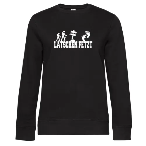 Wandern Trekking Hiking - Latschen Fetzt Sweat Frauen Queen Crew Neck