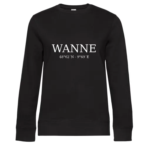 Wanne Koordinaten Sweat Frauen Queen Crew Neck