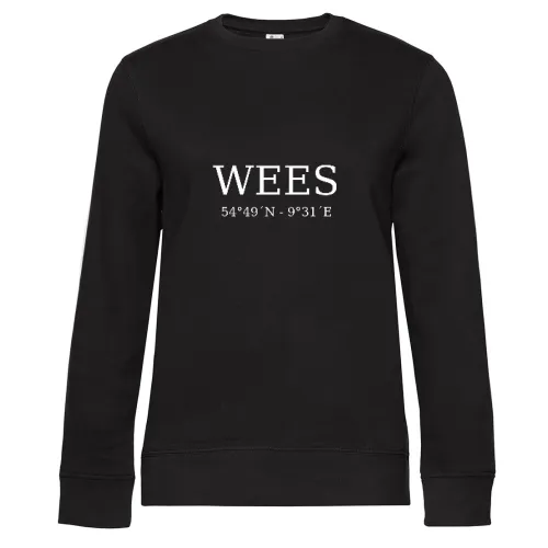 Wees Koordinaten Sweat Frauen Queen Crew Neck