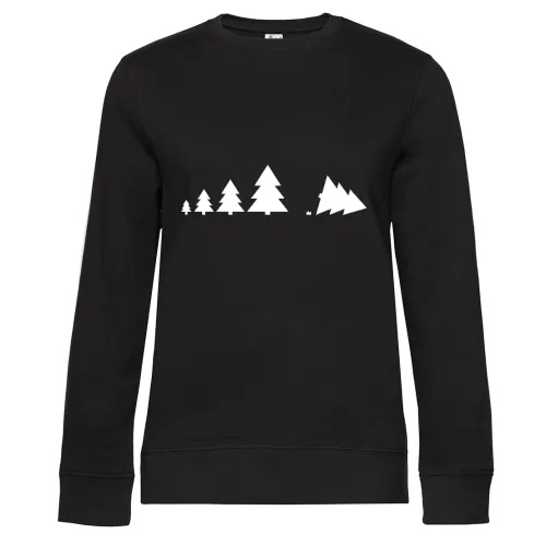 Weihnachtsbaum Evolution Sweat Frauen Queen Crew Neck