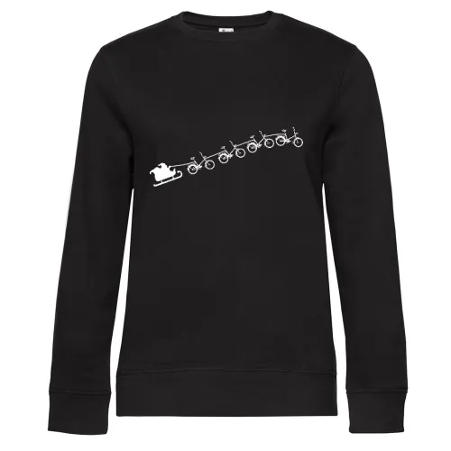 Weihnachtsschlitten aus fliegenden Klapprädern Frauen Sweat