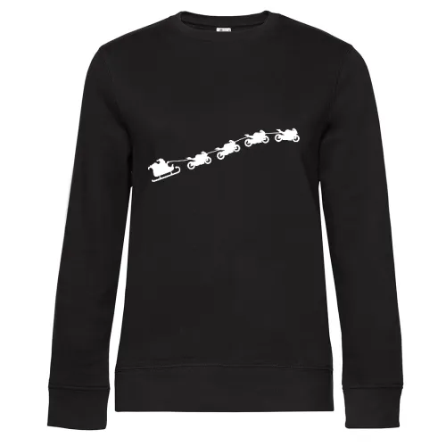Weihnachtsschlitten aus fliegenden Motorrädern Sweat