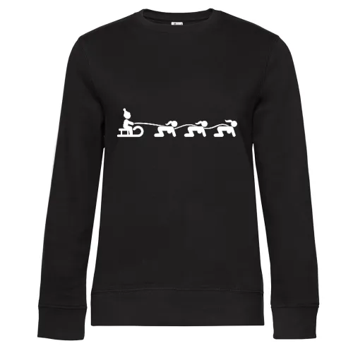 Weihnachtsschlitten mit Doggy Style Engel Sweat
