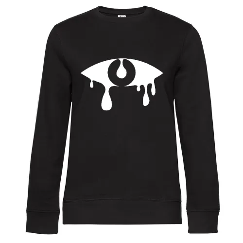 weinendes Auge Sweat Frauen Queen Crew Neck