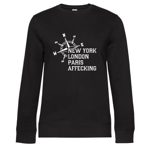 Weltstadt Affecking Sweat Frauen Queen Crew Neck