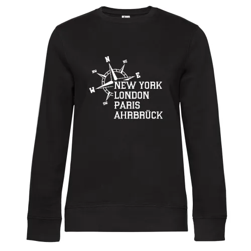 Weltstadt Ahrbrück Sweat Frauen Queen Crew Neck