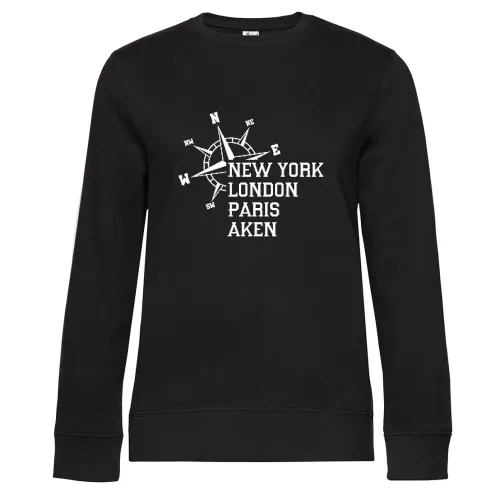 Weltstadt Aken Sweat Frauen Queen Crew Neck