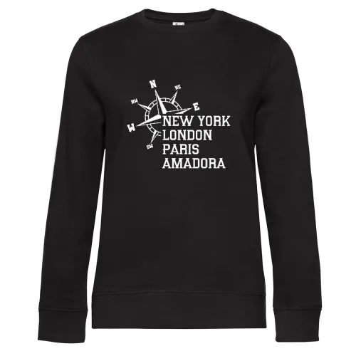 Weltstadt Amadora Sweat Frauen Queen Crew Neck