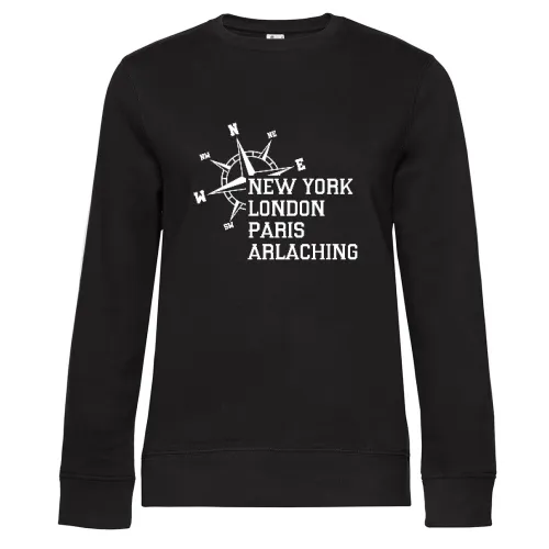 Weltstadt Arlaching Sweat Frauen Queen Crew Neck
