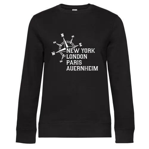 Weltstadt Auernheim Sweat Frauen Queen Crew Neck