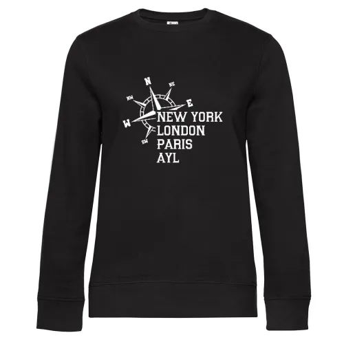 Weltstadt Ayl Sweat Frauen Queen Crew Neck