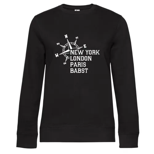 Weltstadt Babst Sweat Frauen Queen Crew Neck