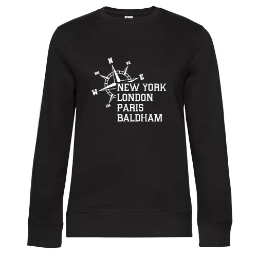 Weltstadt Baldham Sweat Frauen Queen Crew Neck