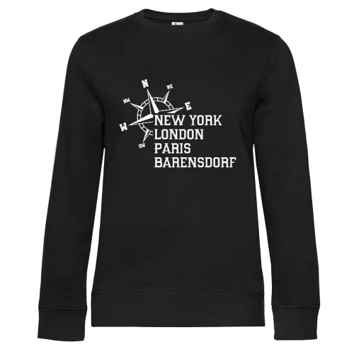 Weltstadt Barensdorf Sweat Frauen Queen Crew Neck