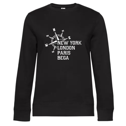Weltstadt Bega Sweat Frauen Queen Crew Neck