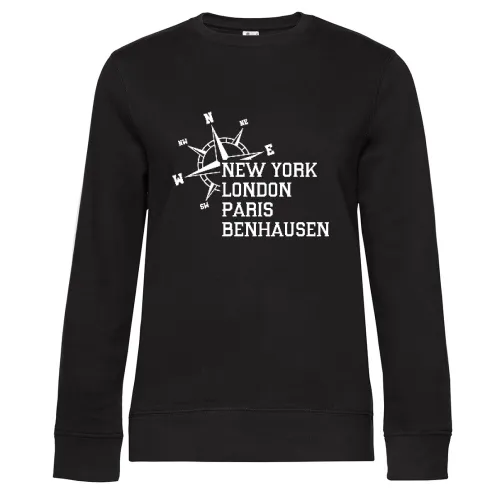 Weltstadt Benhausen Sweat Frauen Queen Crew Neck