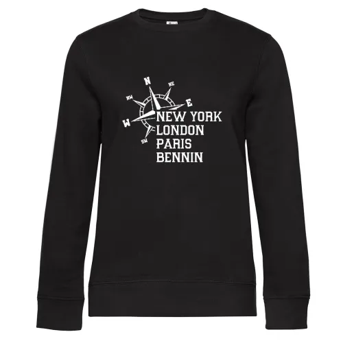 Weltstadt Bennin Sweat Frauen Queen Crew Neck