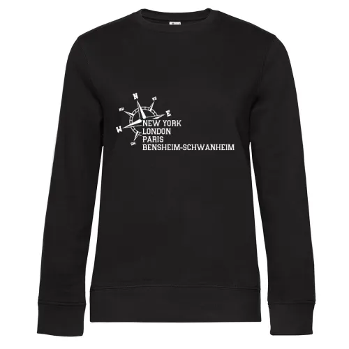 Weltstadt Bensheim-Schwanheim Sweat Frauen Queen Crew Neck