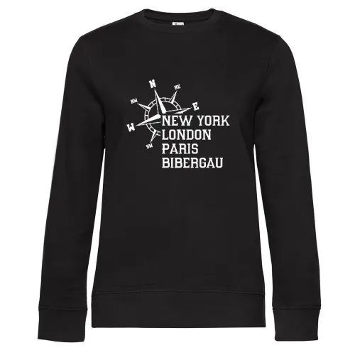 Weltstadt Bibergau Sweat Frauen Queen Crew Neck