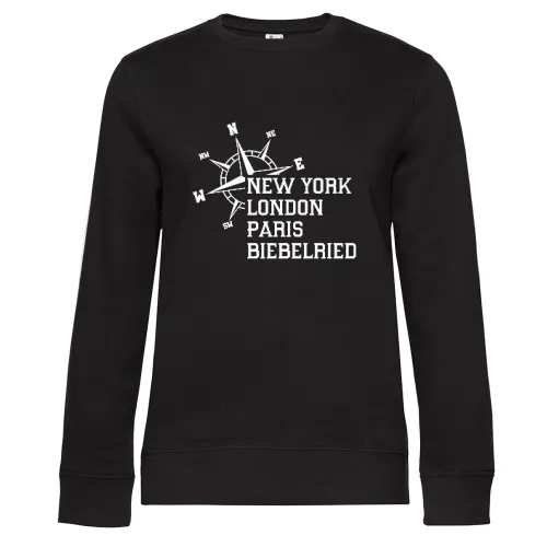 Weltstadt Biebelried Sweat Frauen Queen Crew Neck