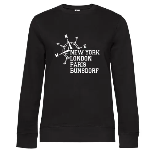 Weltstadt Bünsdorf Sweat Frauen Queen Crew Neck