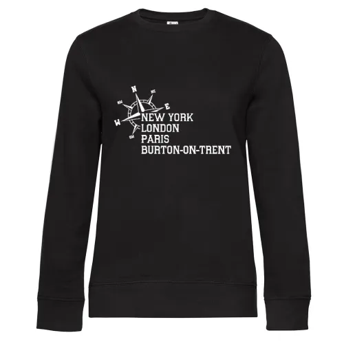 Weltstadt BURTON-ON-TRENT Sweat Frauen Queen Crew Neck