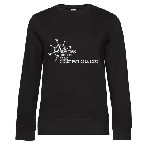 Weltstadt CHOLET Pays de la Loire Sweat Frauen Queen Crew Neck