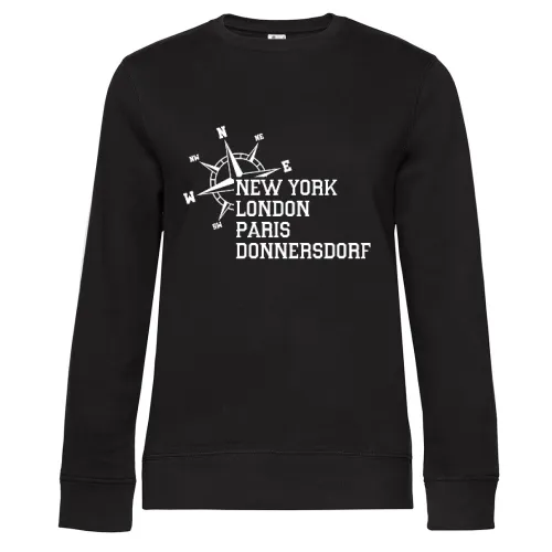 Weltstadt Donnersdorf Sweat Frauen Queen Crew Neck