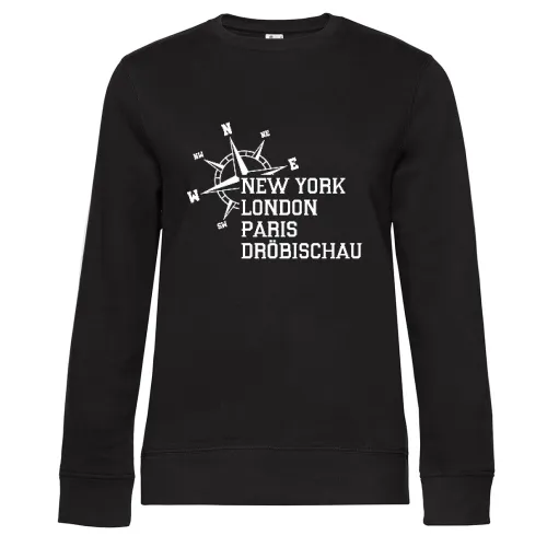 Weltstadt Dröbischau Sweat Frauen Queen Crew Neck