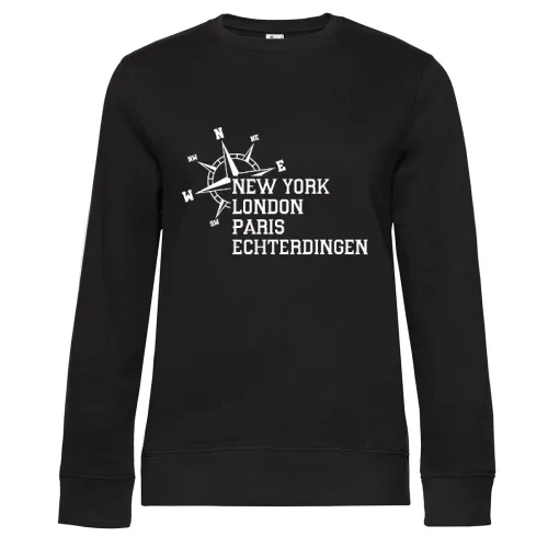 Weltstadt Echterdingen Sweat Frauen Queen Crew Neck