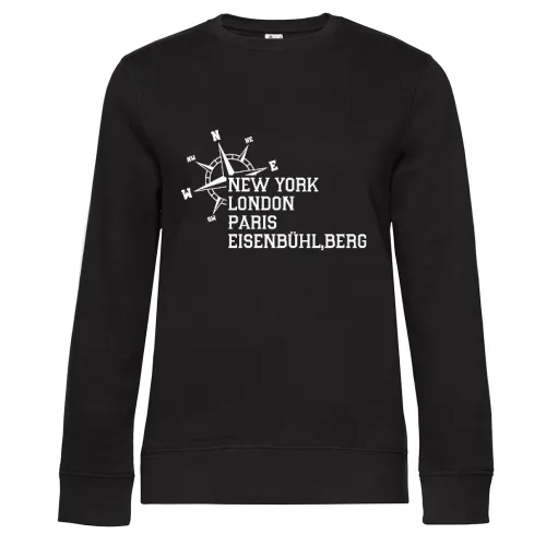 Weltstadt Eisenbühl,Berg Sweat Frauen Queen Crew Neck