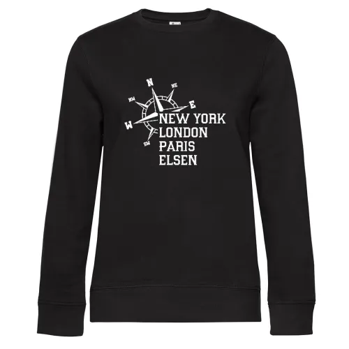 Weltstadt Elsen Sweat Frauen Queen Crew Neck