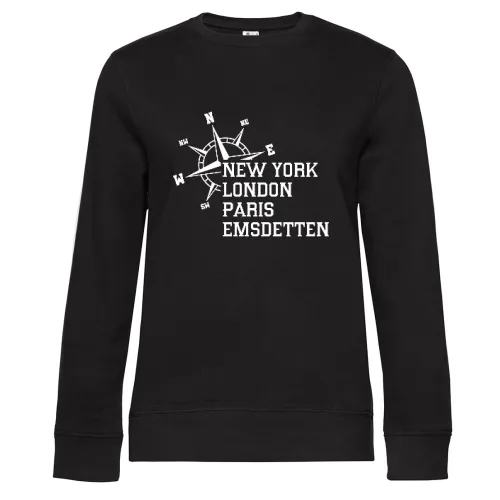 Weltstadt Emsdetten Sweat Frauen Queen Crew Neck