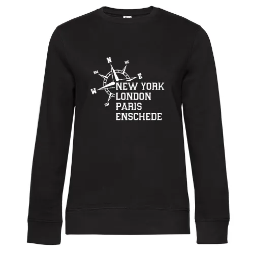 Weltstadt Enschede Sweat Frauen Queen Crew Neck
