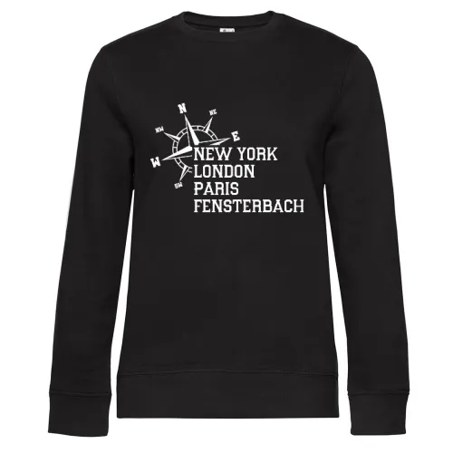 Weltstadt Fensterbach Sweat Frauen Queen Crew Neck