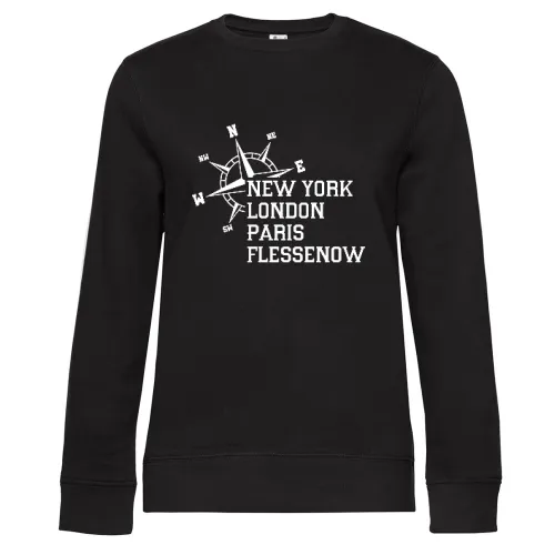 Weltstadt Flessenow Sweat Frauen Queen Crew Neck