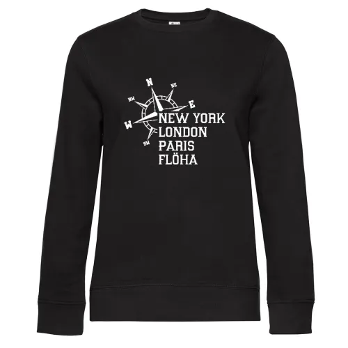 Weltstadt Flöha Sweat Frauen Queen Crew Neck