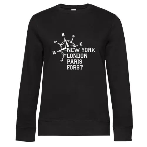 Weltstadt Forst Sweat Frauen Queen Crew Neck