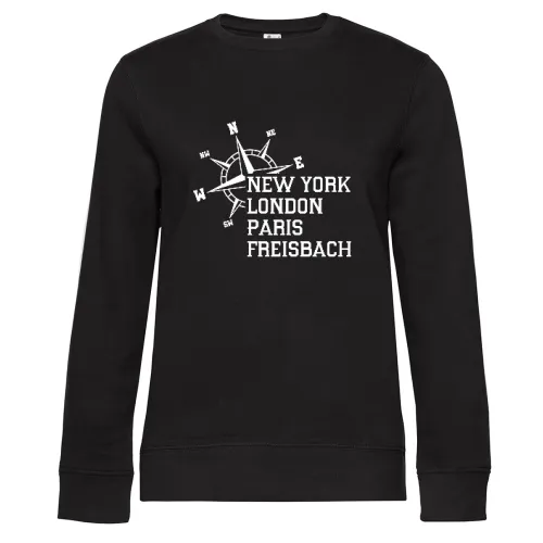 Weltstadt Freisbach Sweat Frauen Queen Crew Neck