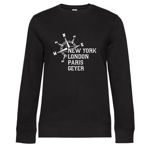Weltstadt Geyer Sweat Frauen Queen Crew Neck