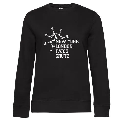 Weltstadt Grütz Sweat Frauen Queen Crew Neck
