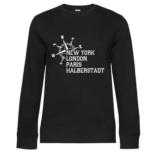Weltstadt Halberstadt Sweat Frauen Queen Crew Neck