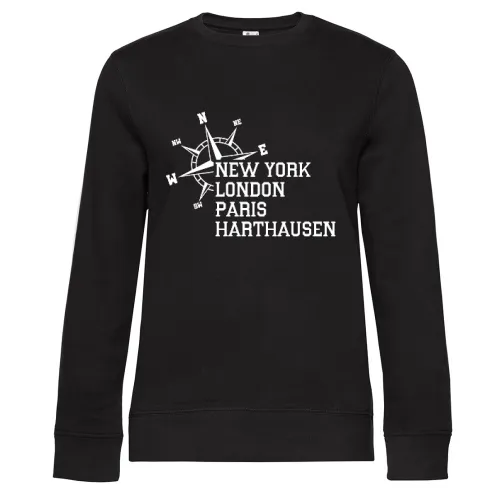 Weltstadt Harthausen Sweat Frauen Queen Crew Neck