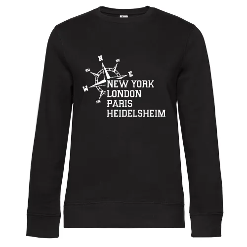 Weltstadt Heidelsheim Sweat Frauen Queen Crew Neck