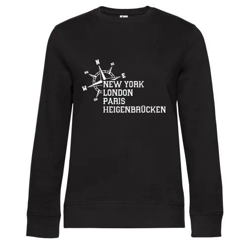Weltstadt Heigenbrücken Sweat Frauen Queen Crew Neck