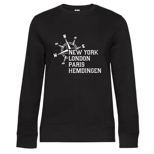 Weltstadt Hemdingen Sweat Frauen Queen Crew Neck
